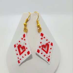 Handmade Open Heart earrings